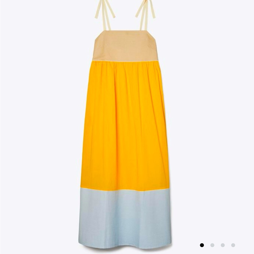 Tory Burch Color-blocked Jackfruit Dress
